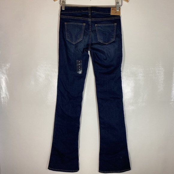 Hollister Womens Jeans Dark Wash Bootcut Blue Sz 24x33 - Picture 3 of 15